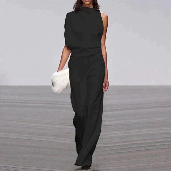 Penelope | Chique One-Shoulder Jumpsuit - Fashion Lab
