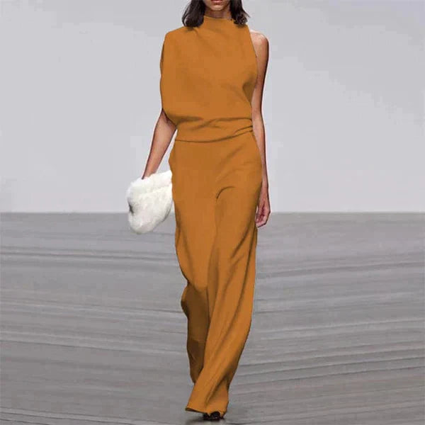 Penelope | Chique One-Shoulder Jumpsuit - Fashion Lab