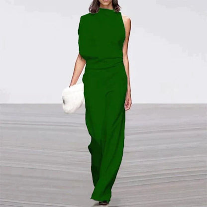 Penelope | Chique One-Shoulder Jumpsuit - Fashion Lab