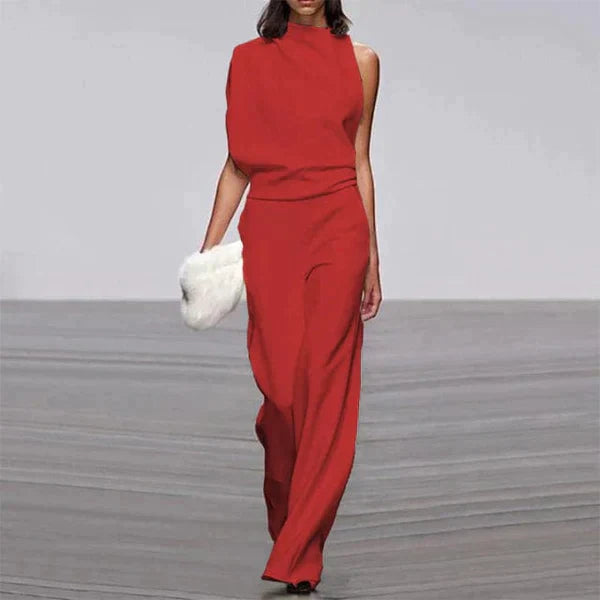 Penelope | Chique One-Shoulder Jumpsuit - Fashion Lab