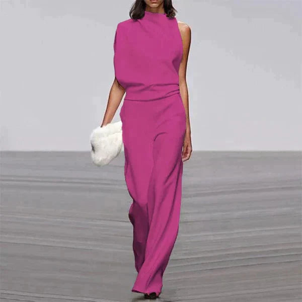 Penelope | Chique One-Shoulder Jumpsuit - Fashion Lab