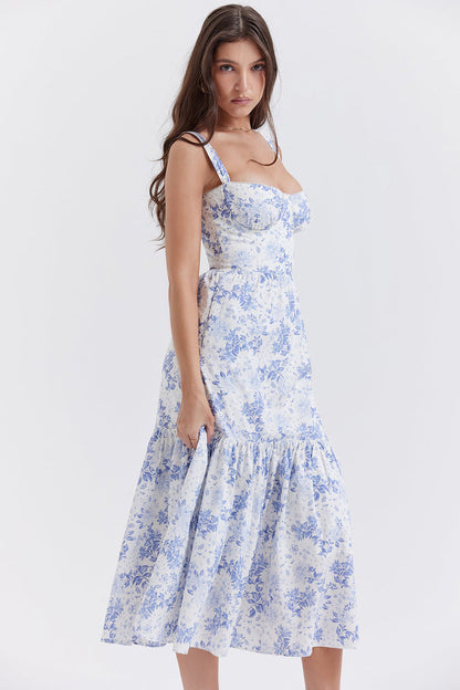 jurk voor dames – Elysia | Bloemen Midi Zonnejurk