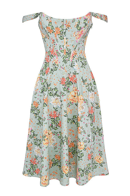 jurk voor dames – Elysia | Bloemen Midi Zonnejurk