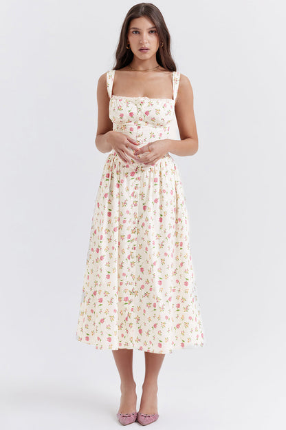 jurk voor dames – Elysia | Bloemen Midi Zonnejurk