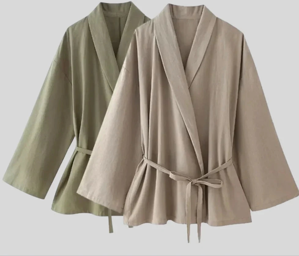 Sets voor dames – Fern | Tweedelige linnen set