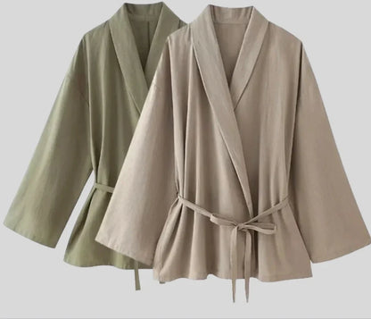 Sets voor dames – Fern | Tweedelige linnen set