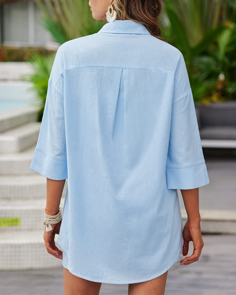 set voor dames – Ghaliya | Zomerse Linnen Set