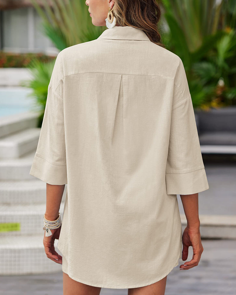 set voor dames – Ghaliya | Zomerse Linnen Set