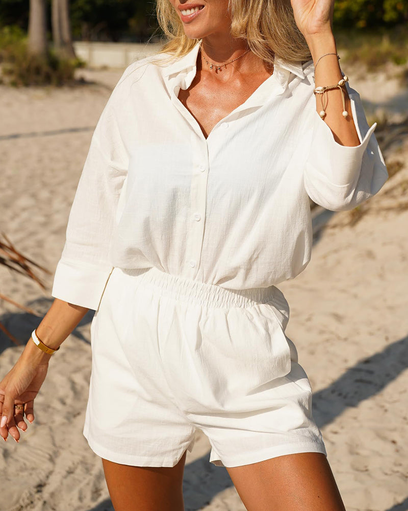 set voor dames – Ghaliya | Zomerse Linnen Set