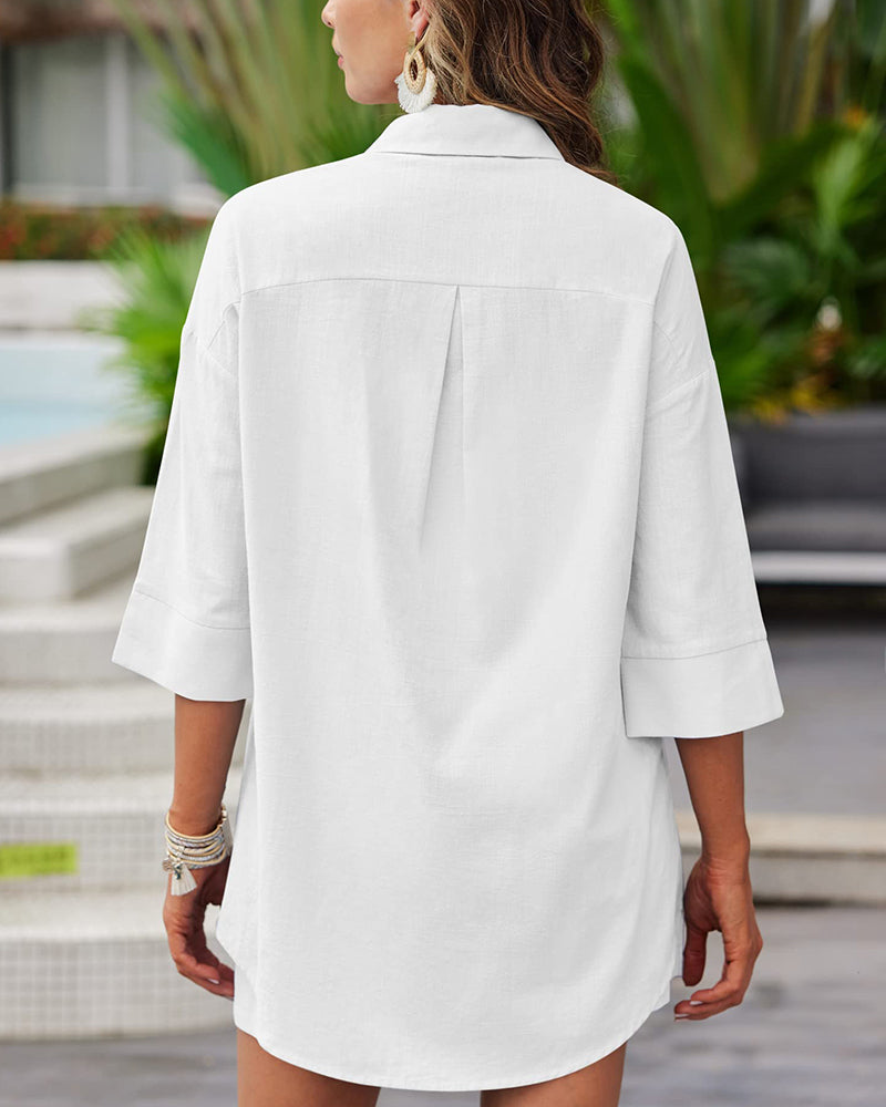 set voor dames – Ghaliya | Zomerse Linnen Set