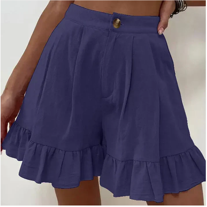 broek voor dames – Glyssia | Elegante Casual Geploïde Shorts