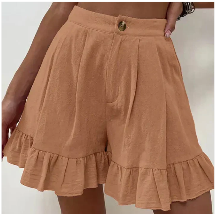 broek voor dames – Glyssia | Elegante Casual Geploïde Shorts