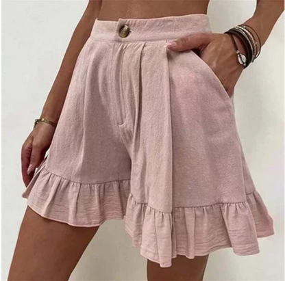 broek voor dames – Glyssia | Elegante Casual Geploïde Shorts