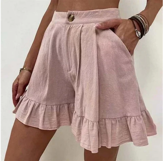 broek voor dames – Glyssia | Elegante Casual Geploïde Shorts