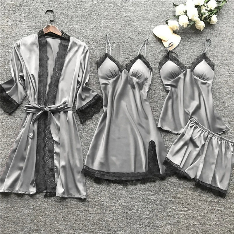 Set voor dames – Hesper | Satijnen Pyjama Set