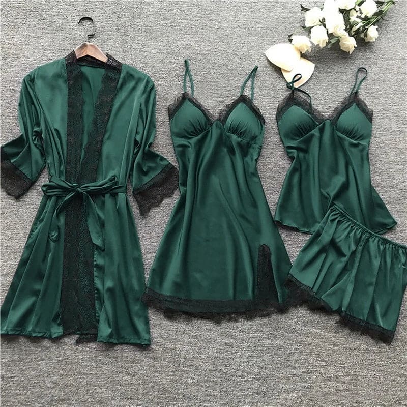 Set voor dames – Hesper | Satijnen Pyjama Set