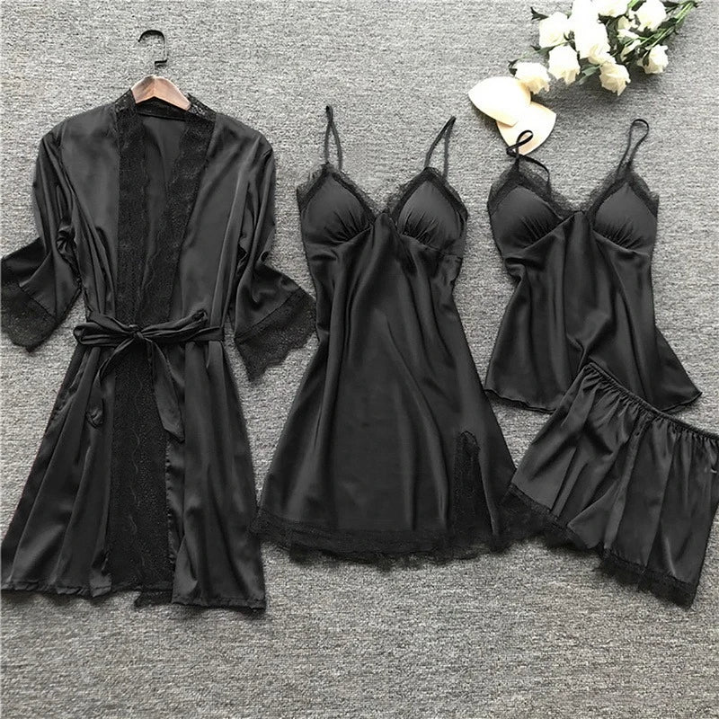 Set voor dames – Hesper | Satijnen Pyjama Set