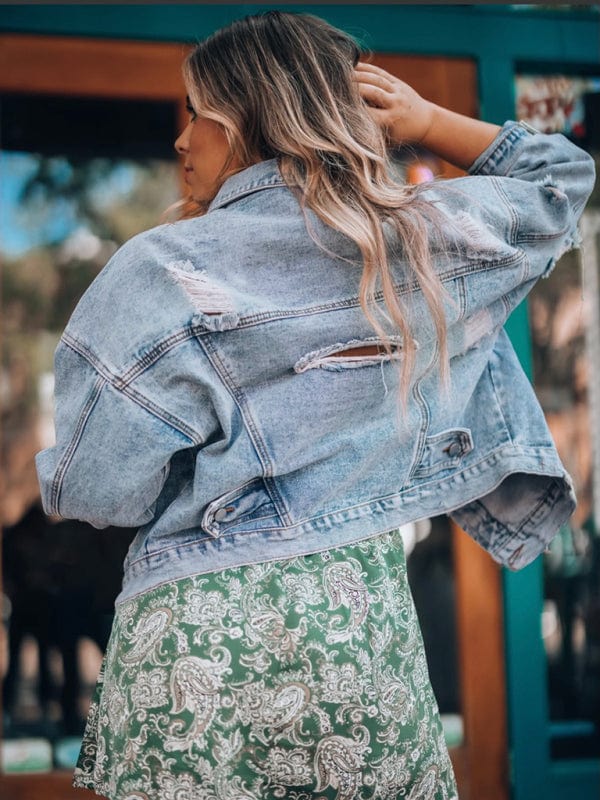 jas voor dames – Hillary | Oversized Spijkerjack Met Vintage Look