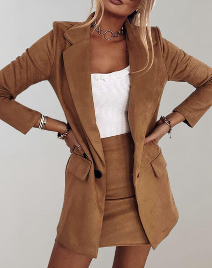 set voor dames – Iana | Twee Delige Set Blazer En Minirok