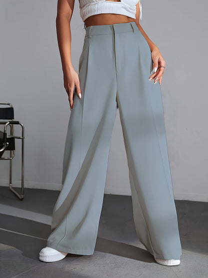 Lara | Hoge Taille Broek Met Wijde Pijpen - Fashion Lab