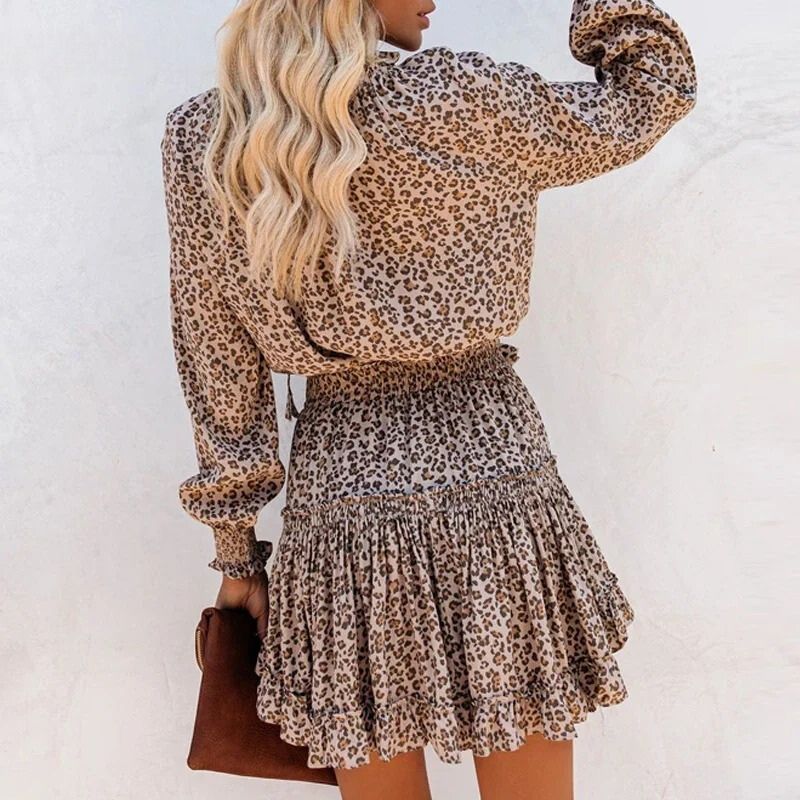 jurk voor dames – Idella | Luipaardprint Jurk