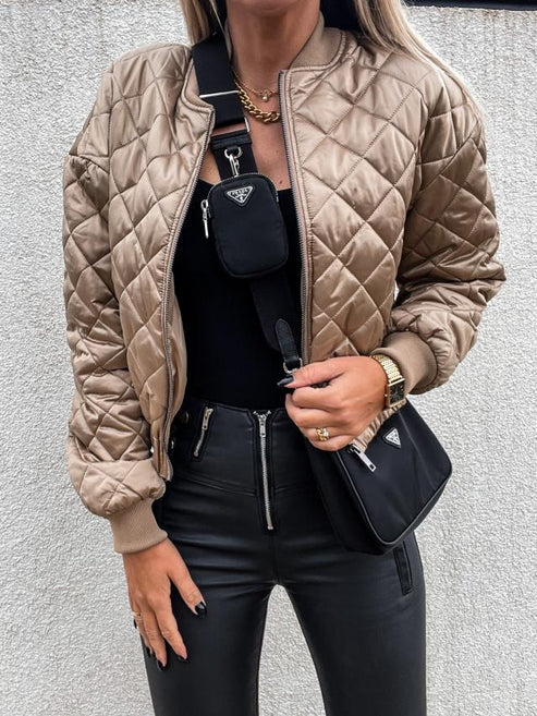 jas voor dames – Iella | Gewatteerd Bomberjack Met Moderne Stijl
