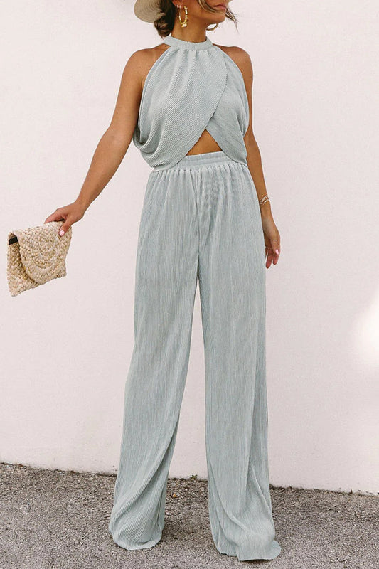 set voor dames – Imya | Mouwloze Twee Delige Halter Set