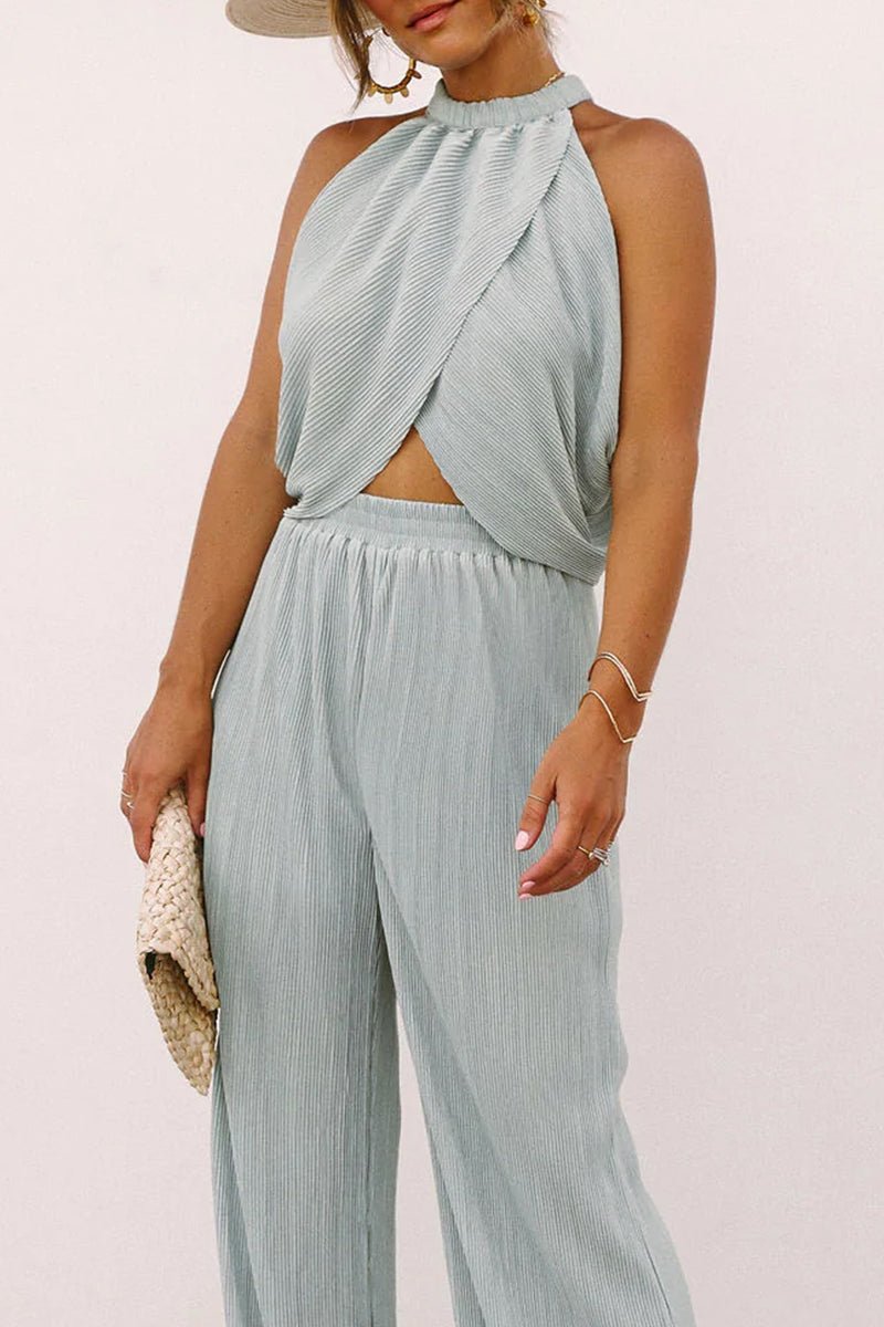 set voor dames – Imya | Mouwloze Twee Delige Halter Set
