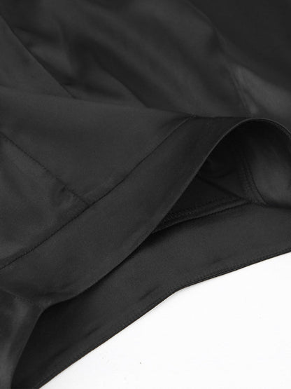 broek voor dames – Jorielle | Oversized Satijnen Wijde Broek