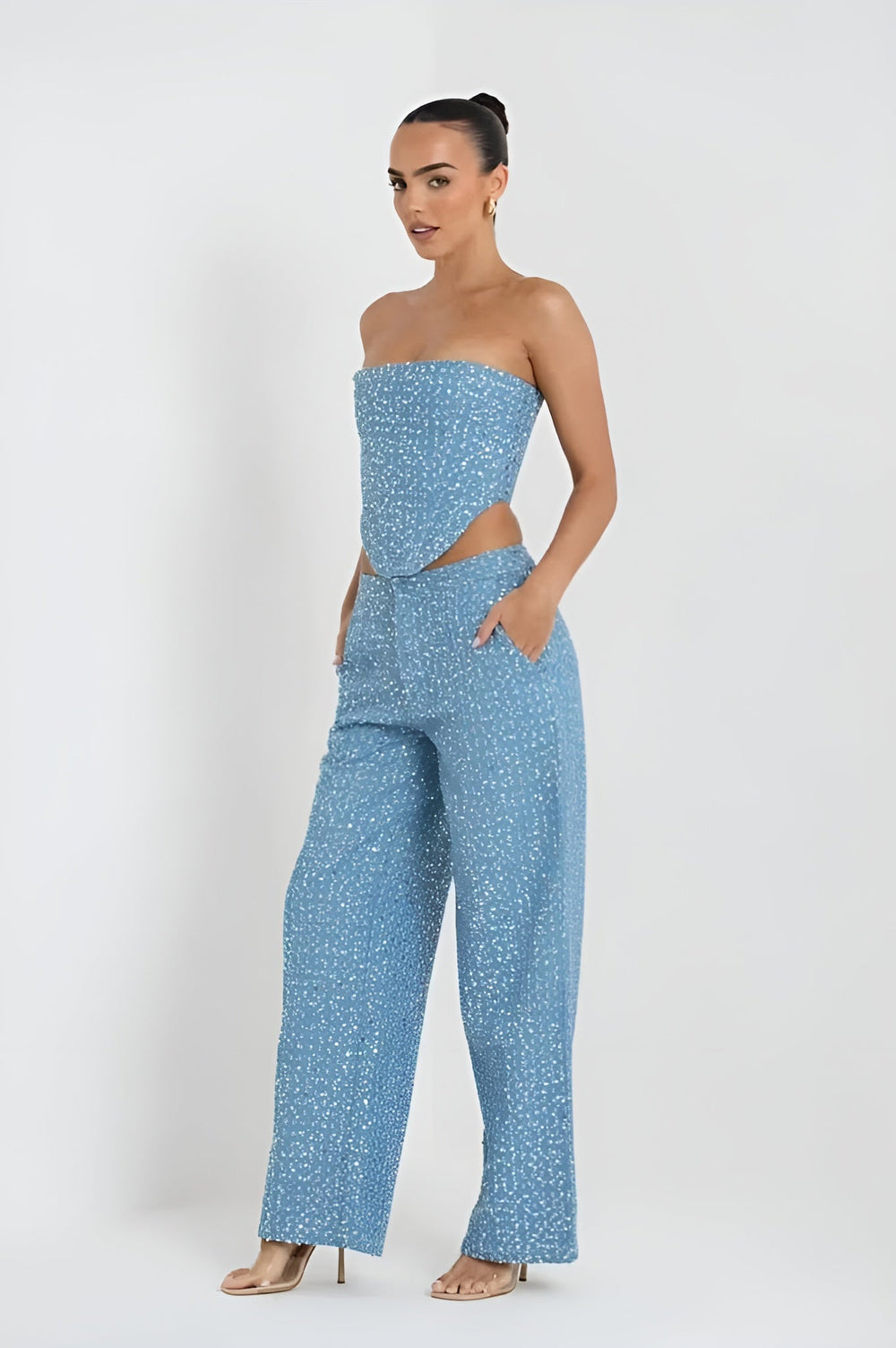 sets voor dames – Juzelle | Blauwe Glitter Set