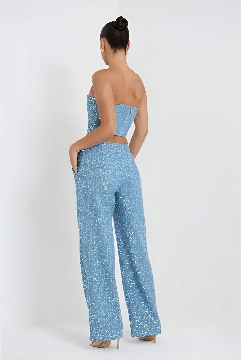 sets voor dames – Juzelle | Blauwe Glitter Set