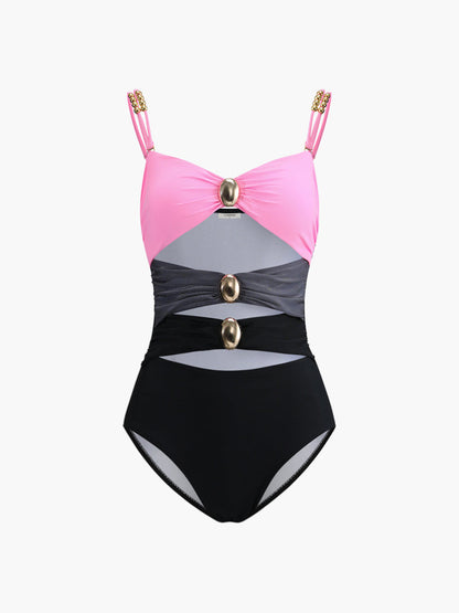 set voor dames – Kavina | Maillard Metalen Detail Badpak
