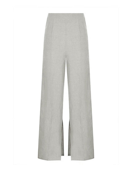 Kerina | Button Split Mouwloze Set - Fashion Lab