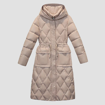 Soraya | Lange gewatteerde winterjas voor dames - Fashion Lab