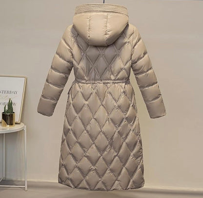 Soraya | Lange gewatteerde winterjas voor dames - Fashion Lab