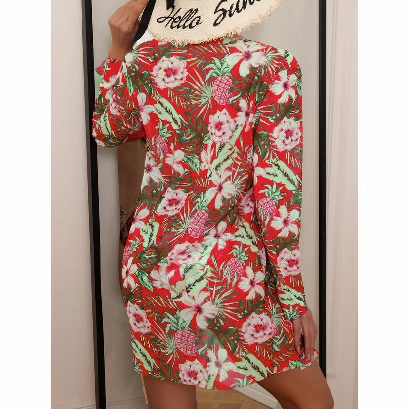 set voor dames – Lapina | Drie Delige Bikini Set Met Bloemenprint