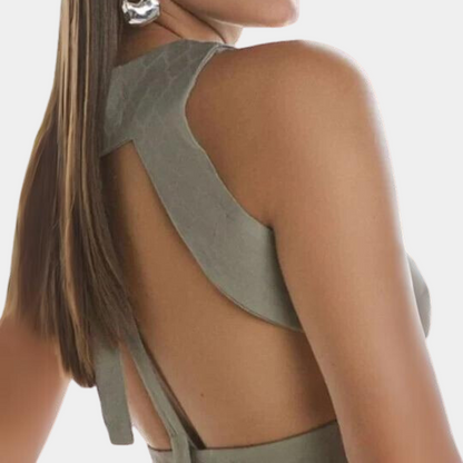 Christy | Two-Tone Wide-Leg set - Fashion Lab