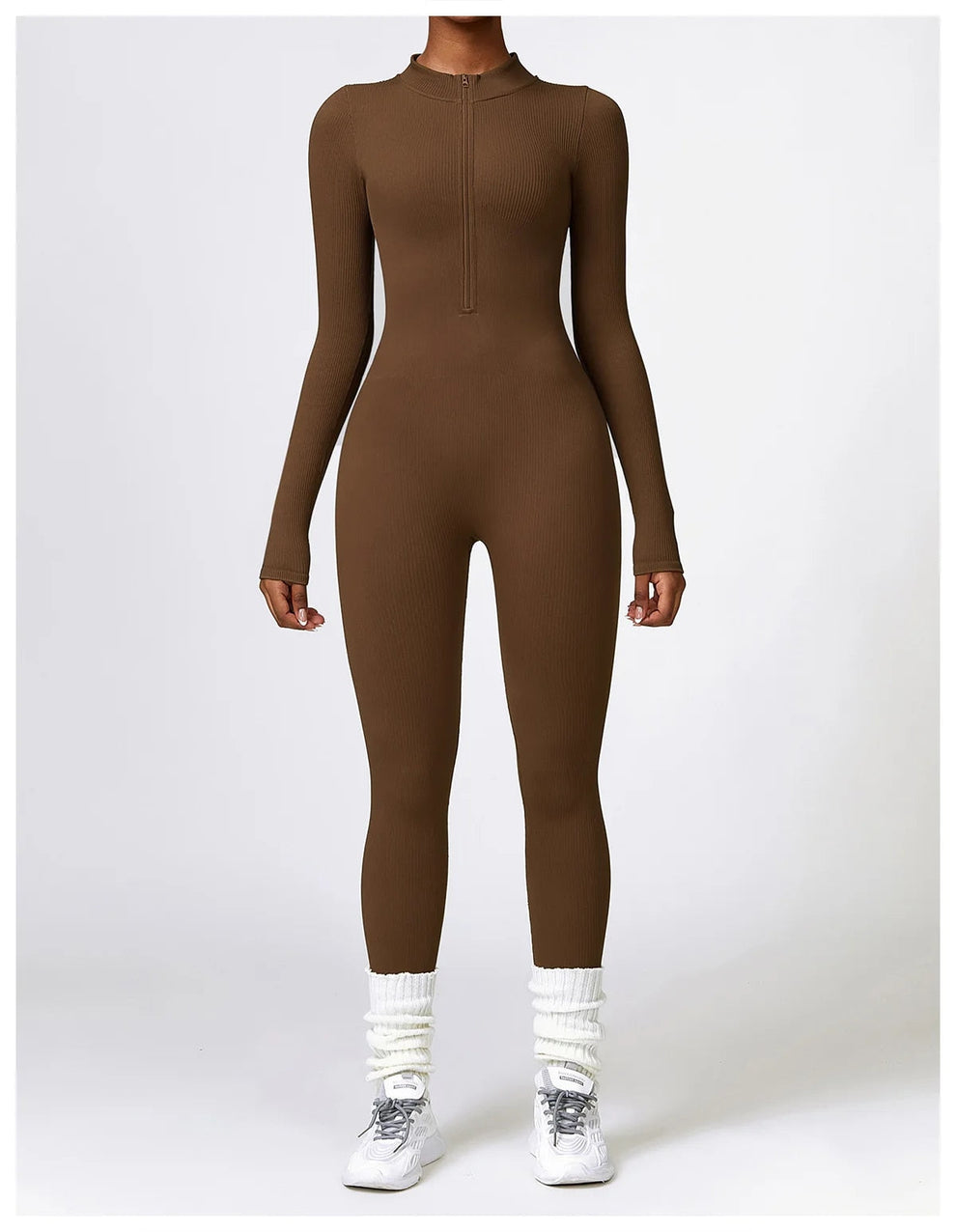 Lonnie | Jumpsuit Met Rits En Lange Mouwen - Fashion Lab