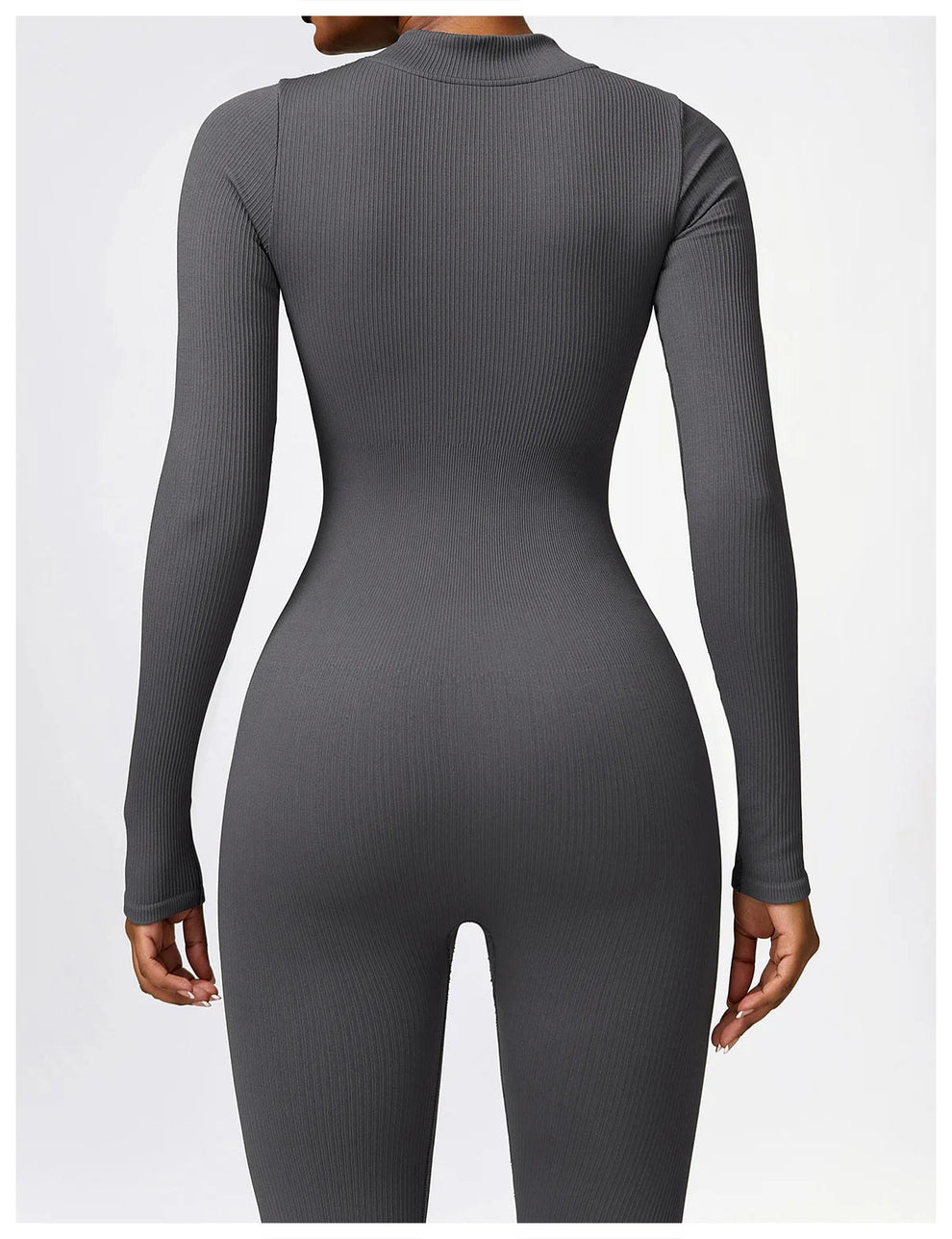 Lonnie | Jumpsuit Met Rits En Lange Mouwen - Fashion Lab