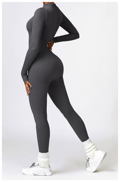 Lonnie | Jumpsuit Met Rits En Lange Mouwen - Fashion Lab