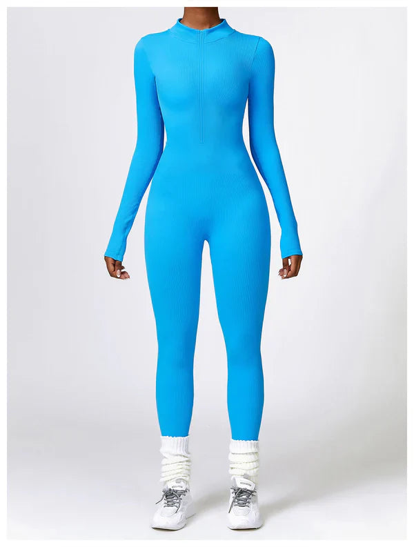 Lonnie | Jumpsuit Met Rits En Lange Mouwen - Fashion Lab