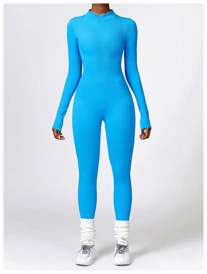 Lonnie | Jumpsuit Met Rits En Lange Mouwen - Fashion Lab