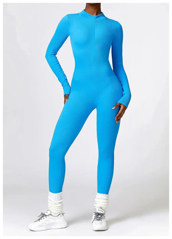 Lonnie | Jumpsuit Met Rits En Lange Mouwen - Fashion Lab