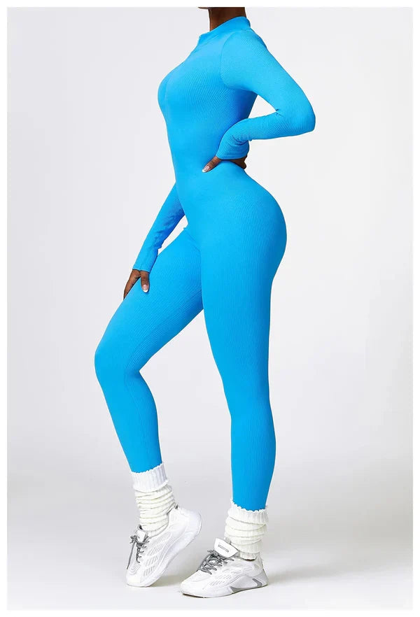 Lonnie | Jumpsuit Met Rits En Lange Mouwen - Fashion Lab