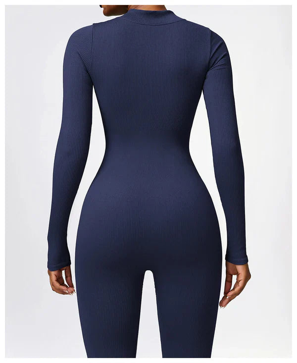 Lonnie | Jumpsuit Met Rits En Lange Mouwen - Fashion Lab