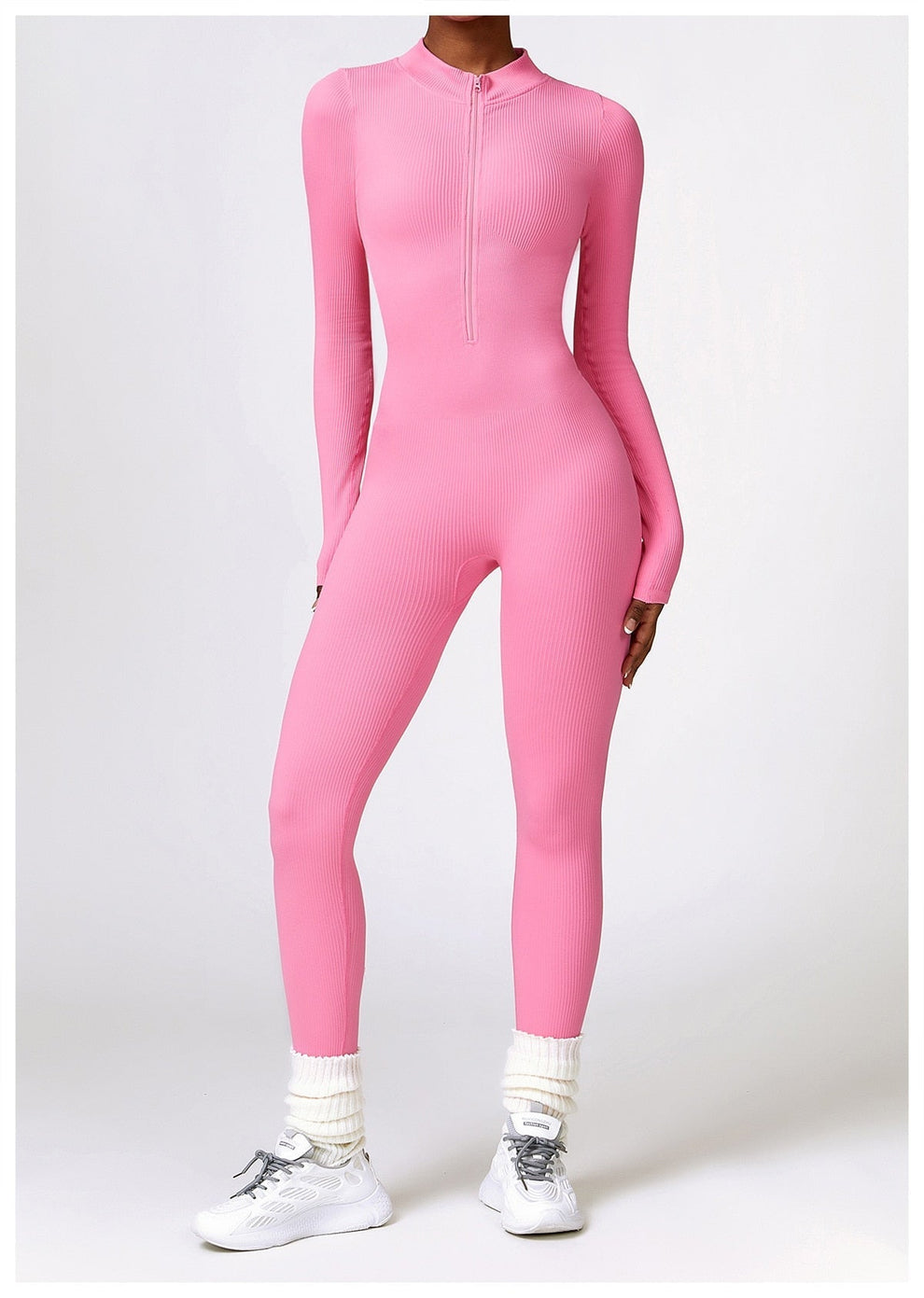 Lonnie | Jumpsuit Met Rits En Lange Mouwen - Fashion Lab