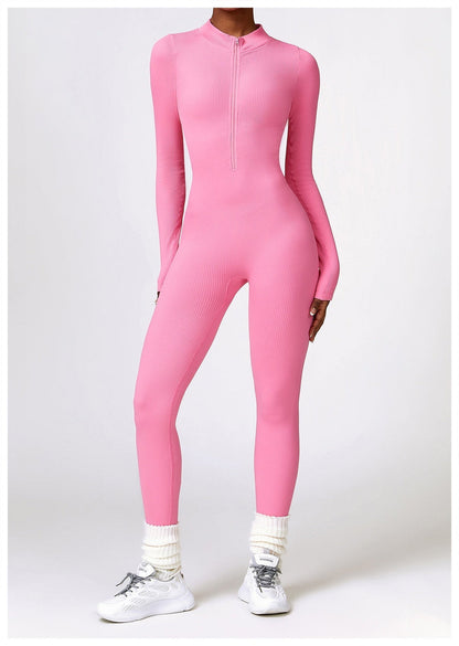 Lonnie | Jumpsuit Met Rits En Lange Mouwen - Fashion Lab