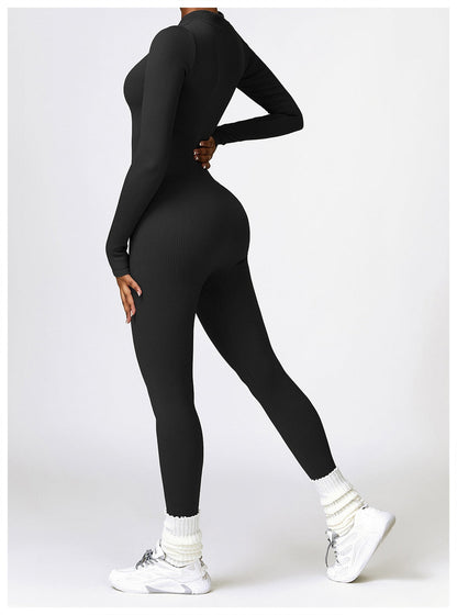 Lonnie | Jumpsuit Met Rits En Lange Mouwen - Fashion Lab