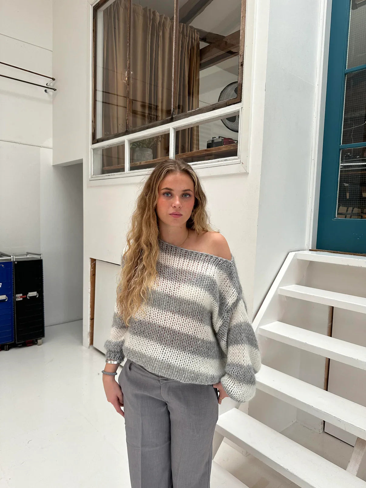 trui voor dames – Losse | Gestreepte Trui