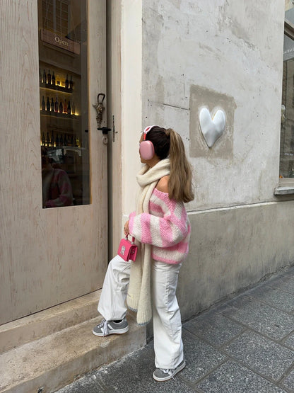 trui voor dames – Losse | Gestreepte Trui